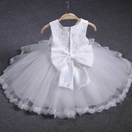 Christening dresses Baby shower dress white lace tulle for celebrating 1st birthday princess party newborn wedding Q2405071