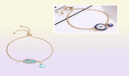 Charm Turkish Blue Crystal Evil Eye Bracelets For Women Handmade Gold Chains Lucky Bracelet Woman Jewellery 2873631 Tmmta Jmxco Drop4119638