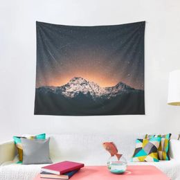 Tapestries Star Mountain Milky Way Night Tapestry Art Mural Bed Room Decoration