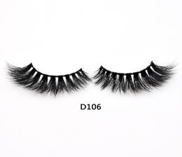 3D Real Mink Lashes Fur False Eyelashes Strip Thick Fake Faux Eye Lashes Makeup Beauty 100 Handmade Glitter Packing with Log9797272