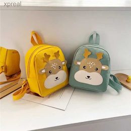 Backpacks Cartoon kindergarten backpack cute backpack for boys and girls fashionable and colorful contrast canvas childrens backpack WX