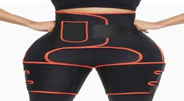 2in1 High Waist Thigh Trainer for Women Shapers Slim Trimmer Butt Lifter Waist Trimmer Belt Workout Fitness Leg Shapers Sauna T28030668