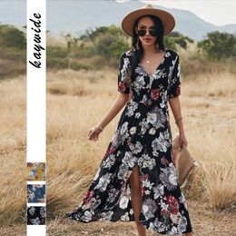 Party Dresses High Quality Designer Women's Clothing Product 2024 Summer Sexy Printed Dress A Slim Waist Vestidos Elegantes Maxi Y2k