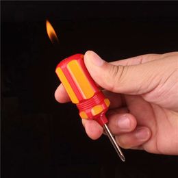 Wholesale Creative Mini Screwdriver Lighter Butane Gas Unfilled Iated Open Flame Lighter Gas Unfilled Lighters