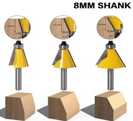 8MM Shank Chamfer Router Bit 15 225 30 Degree Milling Cutter for Wood Machine7448025