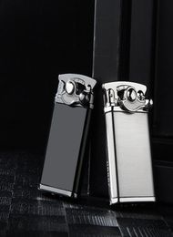 Creative Metal Torch Lighters Windproof Gas Lighter Rocker Arm Automatic Ignition Cigarette Lighter Gift Cigar Butane Lighters VTK2379160