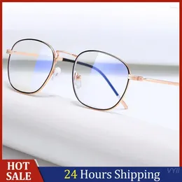 Sunglasses 1PCS Blue Light Blockin Glasses Anti-blue Goggles Metal Strong Frame Vintage Reading Eyeglasses 2024