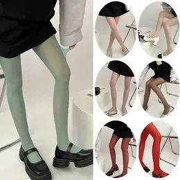 Women Socks Sexy Pantyhose For Velvet Long Stockings Candy Colour Seamless Tights Girl Spring Summer High Elastic