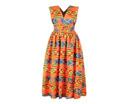 Women Traditional African Long Dresses African Clothing Dashiki Ankara Maxi Sundress Elegant Multiple Wear Print Summer Clothes9613384