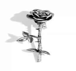 Independent Erd Style Silver Rose Earrings Stud New Men And Women Niche High Fashion Simple Trend Jewellery Accessories6055468