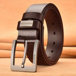 Belts 2013 new Men Belt Male High Quality Belt Men Male Strap Luxury Pin Buckle Genuine Fancy Vintage Jeans Free Shipping Y240507