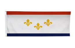 New Orleans Flag High Quality 3x5 FT State Banner 90x150cm Festival Party Gift 100D Polyester Indoor Outdoor Printed Flags and Ban3503782