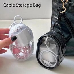 Storage Bags 1Pcs Outdoor Travel Data Cable Box Headset Protective Cover Bag Multifunctional Clear Organiser