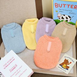 Dog Apparel 10PC/Lot Soft Fleece Pet Clothes For Small Sweaters Cat Vest Jackets Winter Puppy