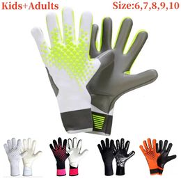 Adults Goalkeeper Gloves Goalie Gloves Thicken Latex Football Soccer Anti-slip Protection Soccer Children Man Goalie Gloves 240508