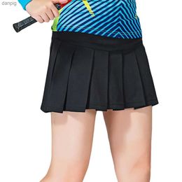 Skirts Sports Fitness Quick Dry Female Table Tennis Clothing Tennis Skirt Pants Plus Size Badminton Wear Skorts Y240508