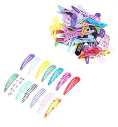 100pcs Hair Pins Cute Decorative Printing Hair Accessories Bobby Pin Barrette Hair Clips For Children Girls Kids1890008