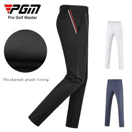 Men's Pants PGM Pants Mens Autumn and Winter Thickened and Velvet Warm Pants Mens Clothing Athletic Pants Supplies Y240506