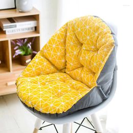 Pillow Shell Shape One-Piece Semi-Enclosed Crystal Velvet Cotton Linen Seat Modern Floor Chair Thick Pads