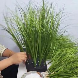 Decorative Flowers 5 Bundles Wheat Grass Onion Flower Arrangement Plants Plastic 60cm Artificial Faux Home Decor