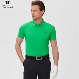 Men's T-Shirts Ttimes New Men Tops Short Slve T-shirt Summer Stretch Breathable POLO Shirt Sports Jersey Business T-shirt Y240506