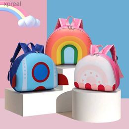 Zaini simpatici per bambini asilo per bambini cartone animato per bambini zaino sacca da scuola giocattolo regalo per bambini arcobaleno zaino per bambini wx