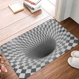 Carpets 3d Hole Non-slip Doormat Worm Carpet Bath Bedroom Mat Outdoor Indoor Modern