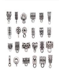 500pcs Antique Charm Bail Beads Spacer Beads Pendant Clips Pendants Connectors For Bracelet Necklace Jewellery Making8732664