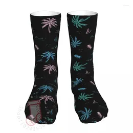 Men's Socks Hawaii Style Le Men Women Polyester Funny Happy Hip Hop All Year Long Gift