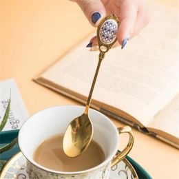 Spoons Stainless Spoon Durable And Easy To Clean Brief Light Luxury Style Ladle Coffee Smooth Feel Warm Moist Colour