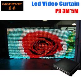 P9 3M5M LED Vison Curtain with PCSD ModeTricolor 3In1 LED Video Curtain for DJ Wedding Backdrops 90V240V2961493