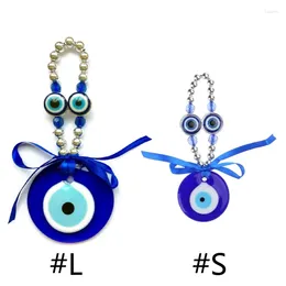 Keychains Blue For Evil Eye Protection Charm Handmade Lucky Hanging Ornament Car Home Office Decoration