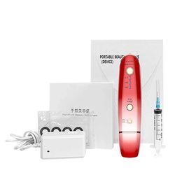 Home Beauty Instrument 2-in-1 manual ultrasonic V-line solidification facial lift portable RF skin tightening beauty machine anti wrinkle instrument Q240507