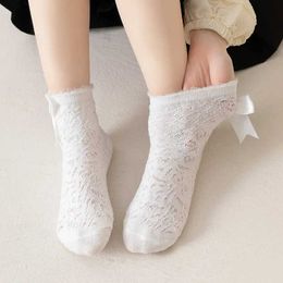 Kids Socks Girl Frilly Socks Lace JK Calf Sock for Kids Sweet Princess Ruffle White Black Colour Sock for Children Spring Summer Clothing