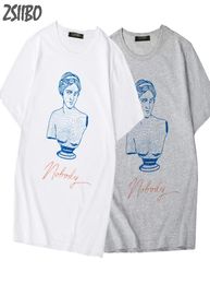 Michelangelo David Tattoo Print T Shirts Harajuku men Streetwear Casual Loose Short Sleeve Tops Tees Male Street Tshirts M3XL5746049