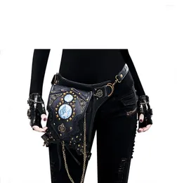 Waist Bags SzBlaZe Steampunk Bag Women Messenger Shoulder Gothic Fanny Pack Leg Arm Chain For Daily Travel Cosplay