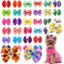 Dog Apparel 10/20/30PCS Pet Hair Bows Grooming Accessories Bow With Rubber Bands For Dogs Headwear Puppy Cat Supplies