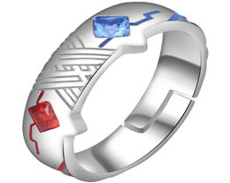 Anime Darling in the Franxx 02 Zero Two Ring Silver Adjustable Ring Halloween Cosplay 925 Silver ring Christmas Gift3319822