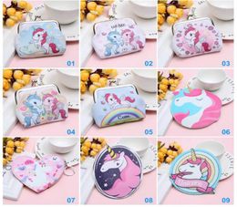 Lovely Cute Girls Purses Cartoon Pattern Cute Flamingo Key Buckle Bag Small Volume PU Zero Wallet Home Storage4142244