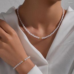 Chains CANNER Real 925 Sterling Silver Necklace For Women Pearl Luxurious Chain Gold 18k Choker Fashion Jewelry Gifts