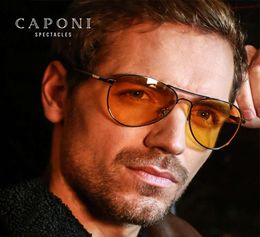 CAPONI Classic Sunglasses For Men Pochromic Day And Night Driving Yellow Glasses Polit Fishing Men039s Sun Glasses BSYS31048040081