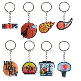 Key Rings Basketball 2 12 Keychain Keychains For Backpack Keyrings Bags Keyring Suitable Schoolbag Chain Party Favors Gift Men Car Cha Otyyq