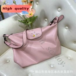 Portable High designer handbags Women Quality Underarm Hobo genuine leather Pink sling bag One Shoulder handbags high quality s designers bags C2VB