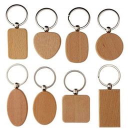 Personalised Wooden Keychain Novelty Items DIY Wood Pendant Key Chain Best Gift For Friends Graduation Custom