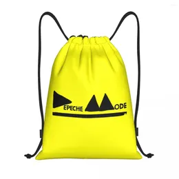 Shopping Bags Custom Electronic Rock Depeche Cool Mode Drawstring Women Men Portable Gym Sports Sackpack Training Backpacks