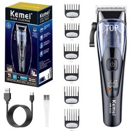 Hair Trimmer Kemei KM-3235 Professional Hair Clipper Adjustable Hair Trimmer For Men Barber Shop Electric Beard Haircut Machine Rechargeable T240507