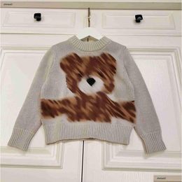 Pullover Luxury Designer Kids Sweater High Quality Baby Plover Size 100-150 Cm Fashion Letter Fl Animal Pattern Jacquard Child Knitwea Otqop