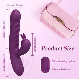 Other Health Beauty Items Powerful Thrusting Rabbit Vibrator Female Clitoris Stimulator G Spot Massager 2 in 1 Dildo s Shop Adult Goods for Women Y240504