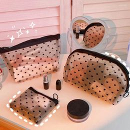 Storage Bags Mesh Bag Quick Dry Zipper Pen Holder Toiletry Fast Access Will Not Hold Water For Makeup Brush FG