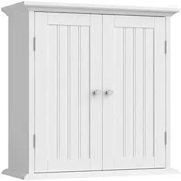 Storage Boxes Bathroom Cabinet With Adjustable Shelves Over Toilet White